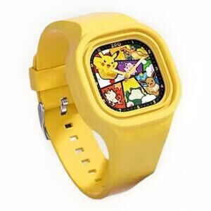 Pokemon Pikachu Kids Wrist Watch Yellow Silicone